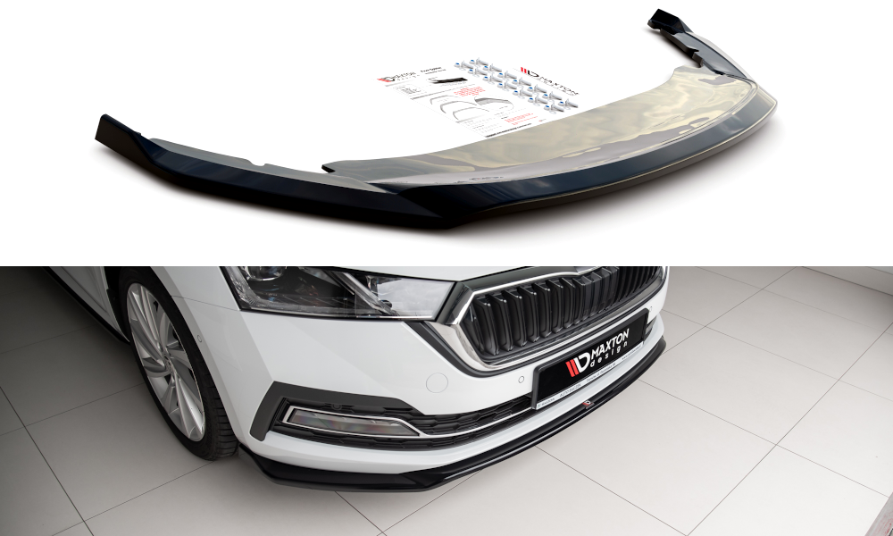 Front Ansatz V.2 für Skoda Octavia Mk4 schwarz matt