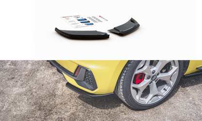 Heck Ansatz Flaps Diffusor für Audi A1 S-Line GB schwarz Hochglanz