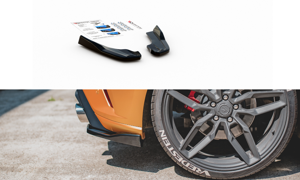 Heck Ansatz Flaps Diffusor V.3 für Ford Focus ST Mk4  Carbon Look