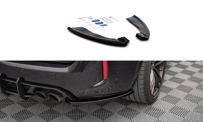 Heck Ansatz Flaps Diffusor für BMW X5 M F15 Carbon Look
