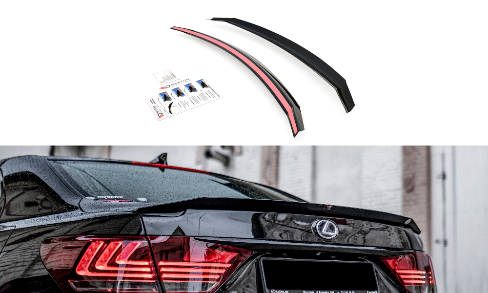 Spoiler CAP für Lexus LS Mk4 Facelift schwarz matt
