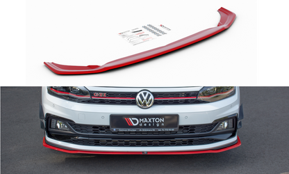 Front Ansatz V.2 für VW POLO MK6 GTI schwarz Hochglanz