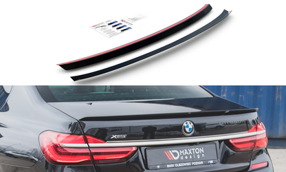 Spoiler CAP für BMW 7 M-Paket G11 schwarz Hochglanz