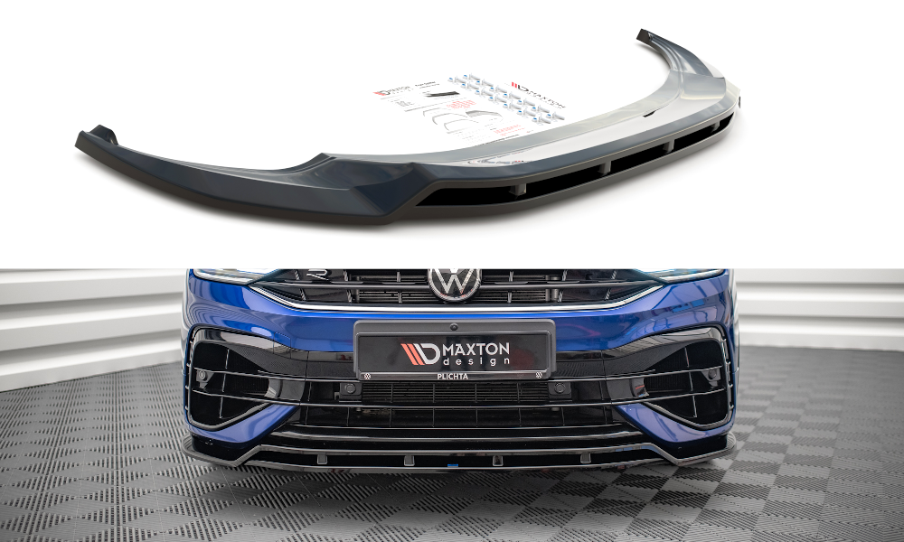Front Ansatz V.1 für Volkswagen Tiguan R / R-Line Mk2 Facelift Carbon Look