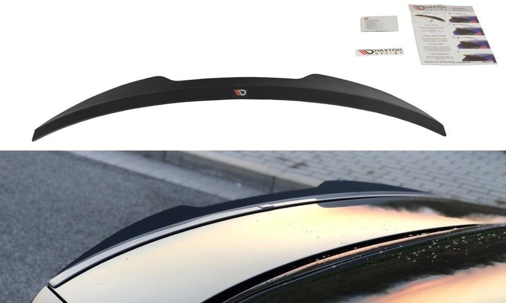 Spoiler CAP für Audi S4 B8 FL Limousine schwarz Hochglanz