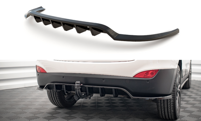 Mittlerer Diffusor Heck Ansatz DTM Look für Hyundai ix35 Mk1 Carbon Look