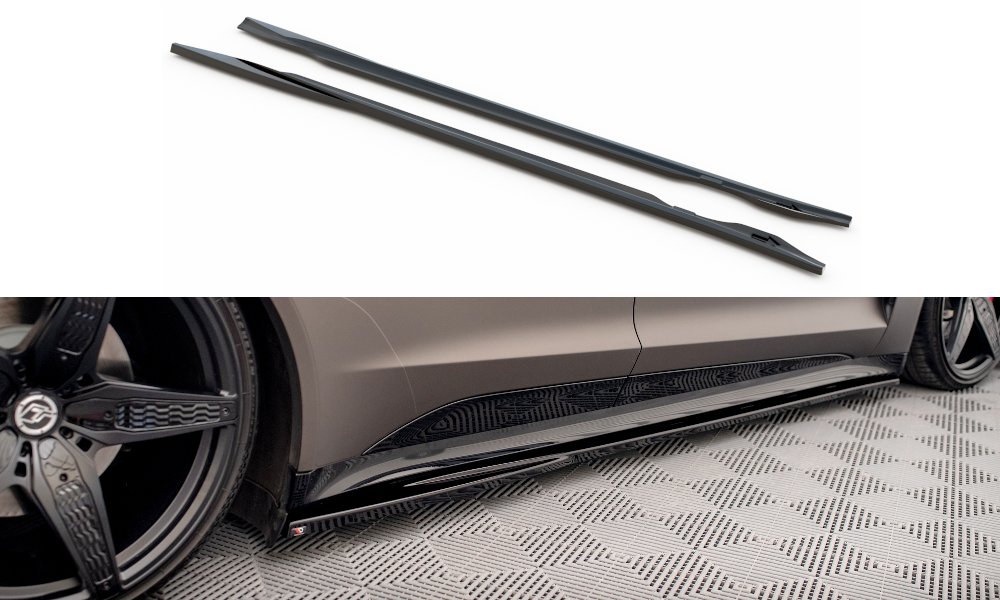 Seitenschweller Ansatz für V.1 für Audi e-Tron GT / RS GT Mk1 Carbon Look