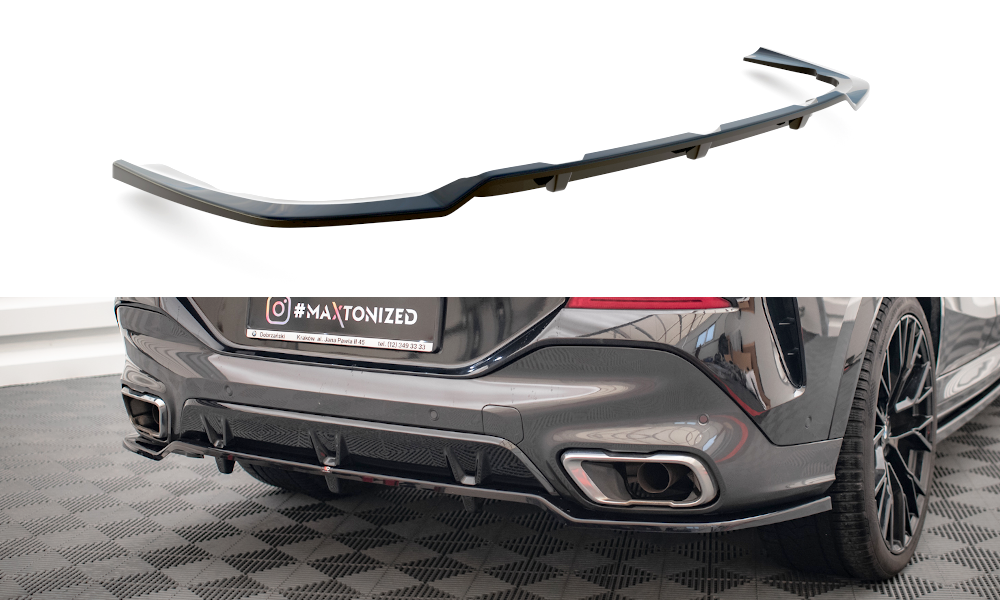 Mittlerer Diffusor Heck Ansatz DTM Look für V.2 BMW X6 M-Paket G06 Carbon Look