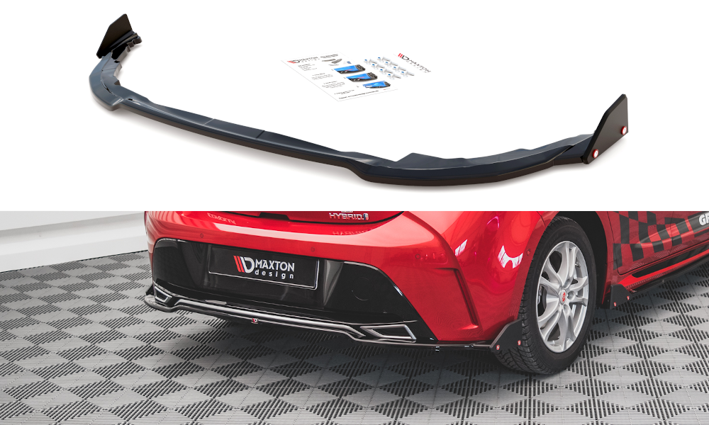 Mittlerer Diffusor Heck Ansatz +Flaps für  Toyota Corolla GR Sport Hatchback XII