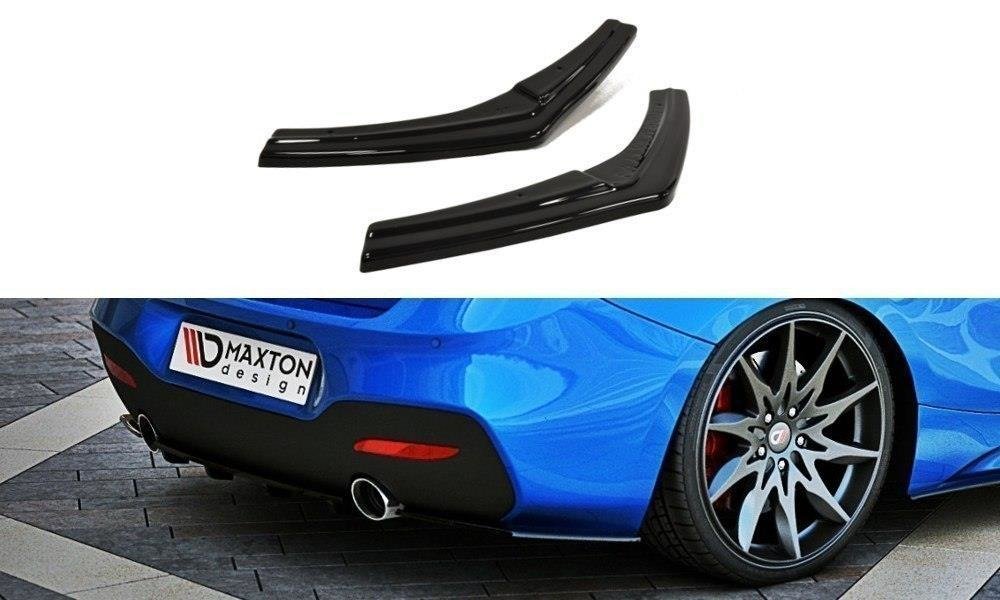 Heck Ansatz Flaps Diffusor für BMW 1er F20/F21 M-Power Facelift Carbon Look