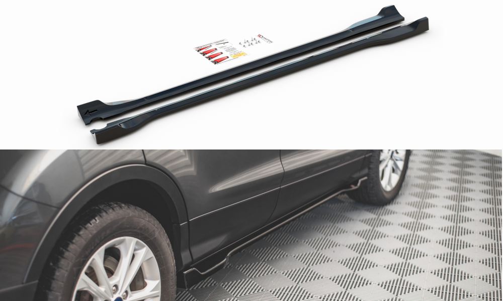 Seitenschweller Ansatz für Ford Escape Mk3 Carbon Look