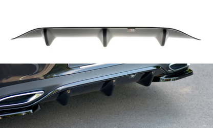 Diffusor Heck Ansatz für Mercedes-Benz E-Klasse W213 Coupe (C238) AMG-Line schwarz Hochglanz