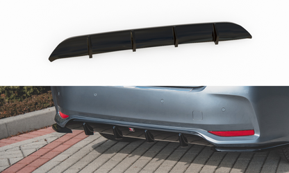 Diffusor Heck Ansatz für Toyota Corolla XII Limousine schwarz matt