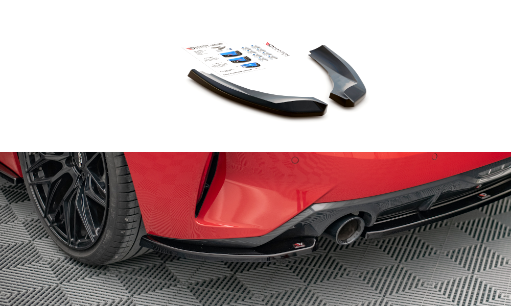 Heck Ansatz Flaps Diffusor für BMW Z4 M-Paket G29 schwarz matt