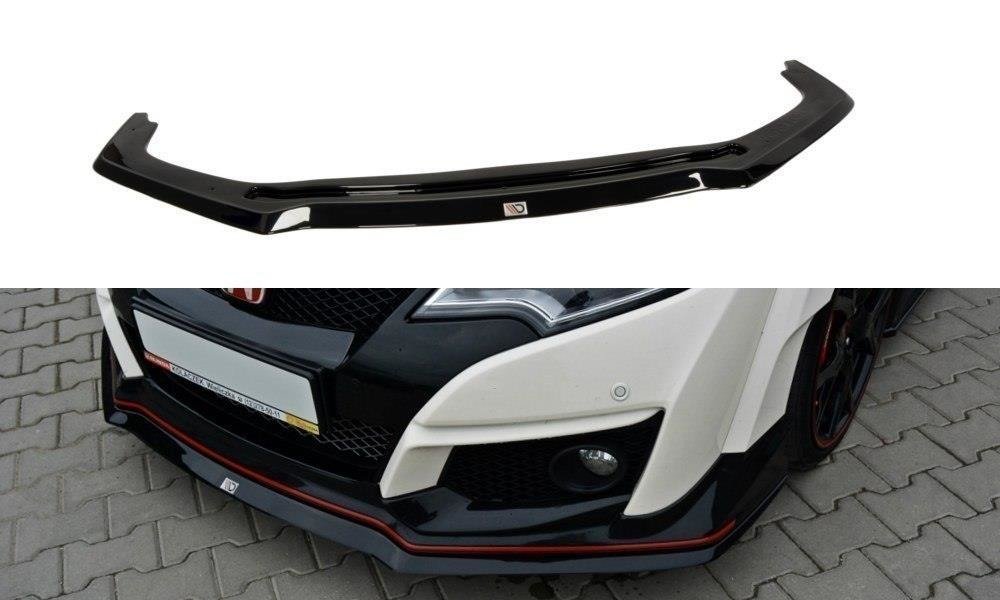 Front Ansatz für v.2 HONDA CIVIC IX TYPE R schwarz Hochglanz