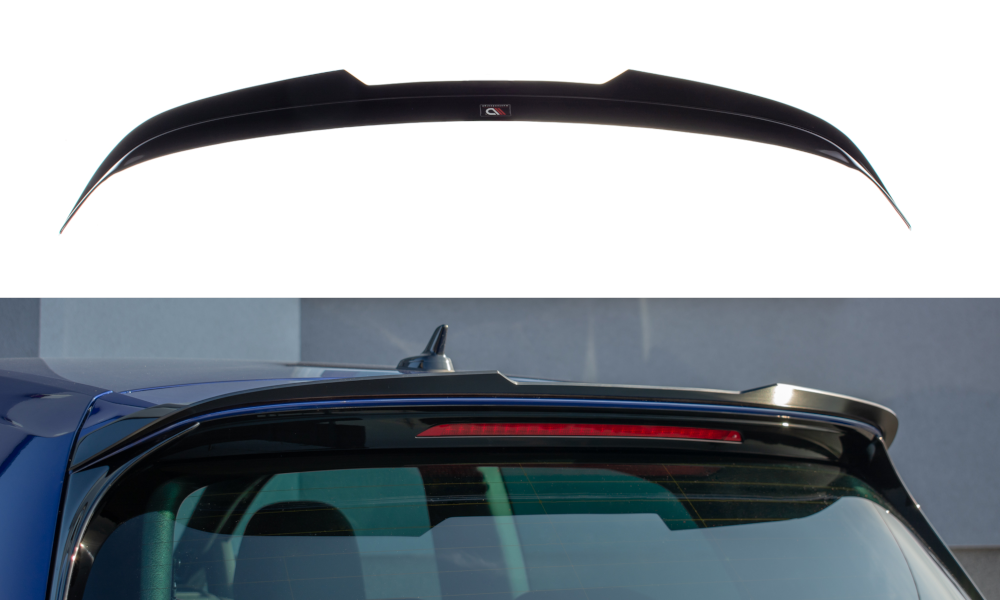 Spoiler CAP V.2 für Volkswagen Golf 7 / 7 Facelift R / R-Line / GTI  schwarz Hochglanz