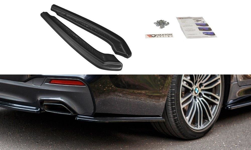 Heck Ansatz Flaps Diffusor für BMW 5er G30/ G31 M-Paket Carbon Look