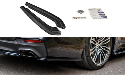 Heck Ansatz Flaps Diffusor für BMW 5er G30/ G31 M-Paket Carbon Look