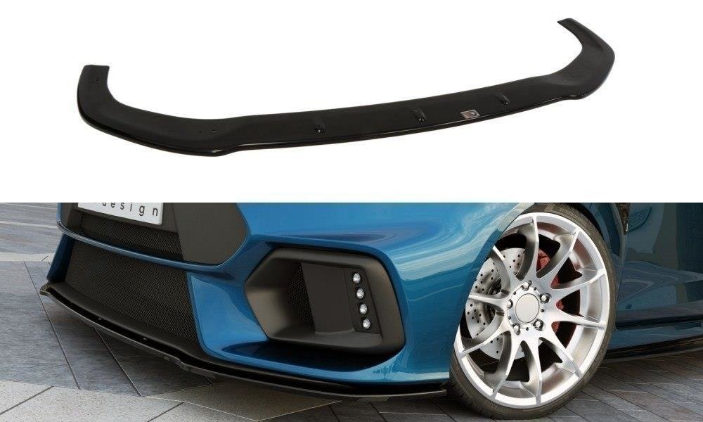 Front Ansatz für (Focus RS Look Stoßstange) Ford Fiesta Mk7 FL  schwarz matt