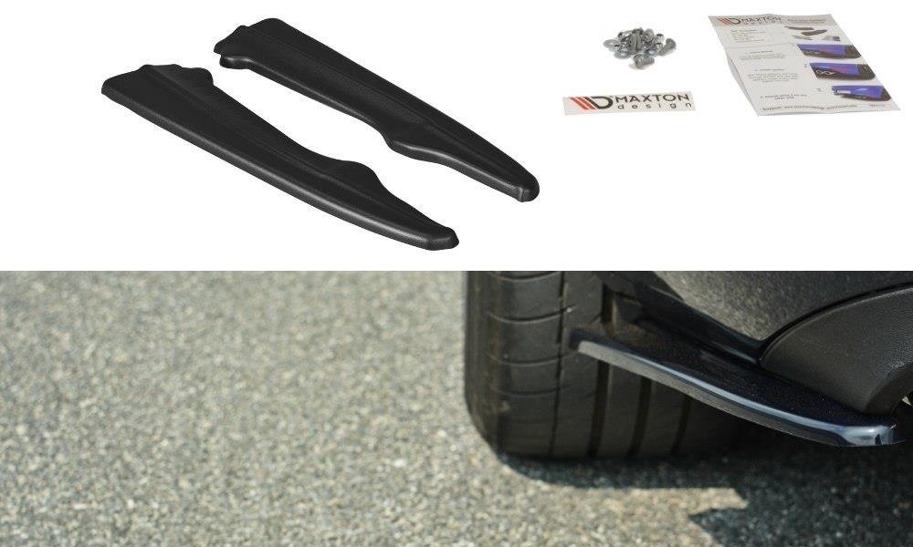 Heck Ansatz Flaps Diffusor für Mercedes E W212 schwarz matt