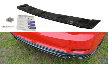 Mittlerer Diffusor Heck Ansatz für Audi A5 S-Line F5 Coupe / Sportback  schwarz matt