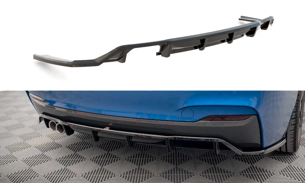 Mittlerer Diffusor Heck Ansatz DTM Look für BMW 2 M-Paket F22 Carbon Look