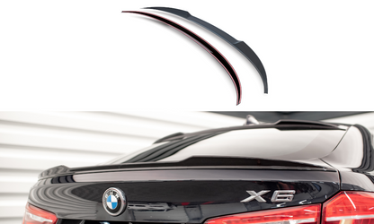 Spoiler CAP für 3D BMW X6 M-Paket F16 schwarz Hochglanz