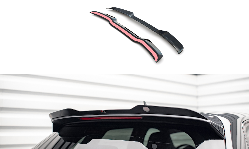 Spoiler CAP für Audi S3 Sportback 8V Facelift Carbon Look