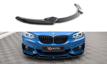 Front Ansatz V.2 für BMW 2 M-Paket F22 schwarz Hochglanz