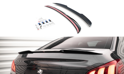Spoiler CAP für Peugeot 508 GT Mk1 Facelift schwarz matt