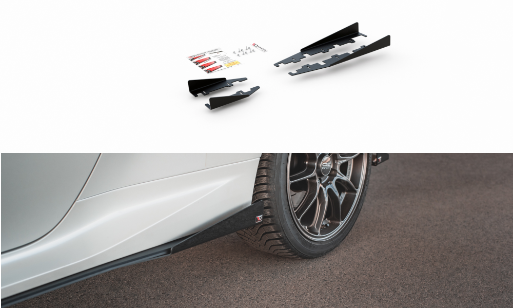 Side Flaps Toyota GR Yaris Mk4 schwarz Hochglanz