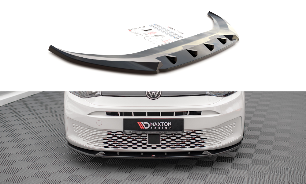 Front Ansatz V.2 für Volkswagen Caddy Mk5 schwarz Hochglanz