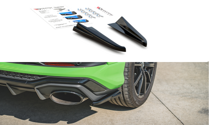 Heck Ansatz Flaps Diffusor für Audi RSQ3 F3 schwarz matt