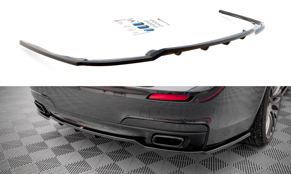 Mittlerer Diffusor Heck Ansatz DTM Look für BMW 7 M-Paket F01 Carbon Look