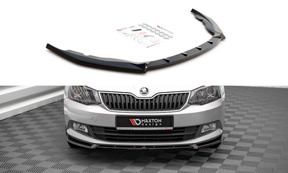 Front Ansatz V.1 für Skoda Fabia Mk3 schwarz matt