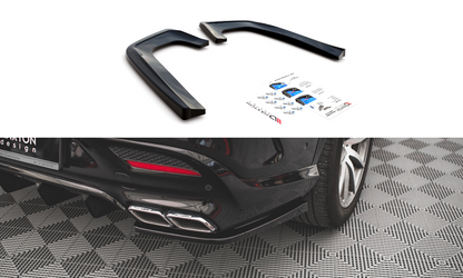 Heck Ansatz Flaps Diffusor V.2 für Mercedes-Benz GLE Coupe 63 AMG C292 Carbon Look