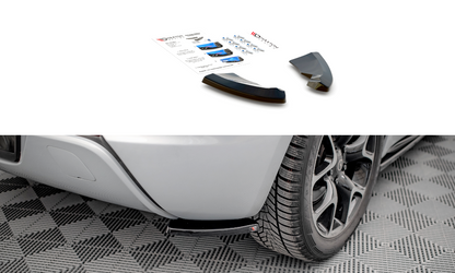 Heck Ansatz Flaps Diffusor für Opel Astra GTC OPC-Line J schwarz matt