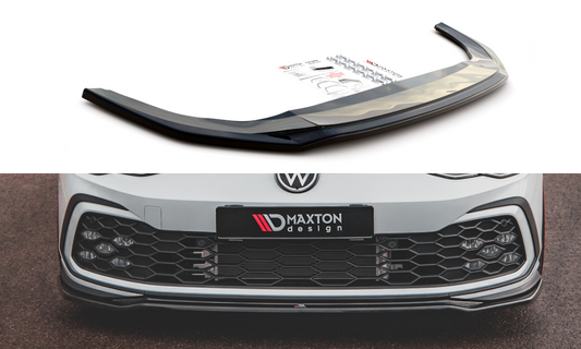 Front Ansatz V.4 für Volkswagen Golf 8 GTI schwarz matt