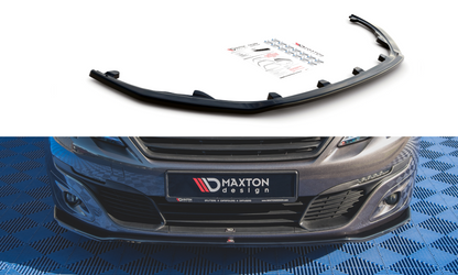 Front Ansatz V.1 für Peugeot 308 Mk2 Facelift schwarz matt