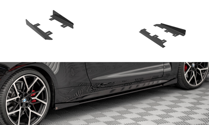 Side Flaps BMW 4er M-Paket G22 schwarz Hochglanz