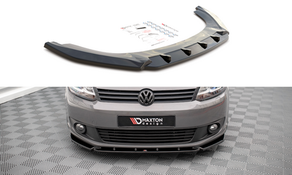 Front Ansatz für Volkswagen Caddy Mk3 Facelift schwarz Hochglanz