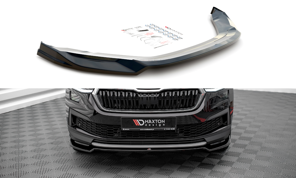 Front Ansatz V.2 für Skoda Kodiaq Mk1 Facelift schwarz Hochglanz