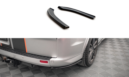 Heck Ansatz Flaps Diffusor für Ford Transit Custom ST-Line Mk1 Facelift schwarz Hochglanz