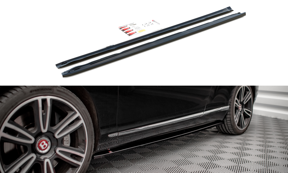 Seitenschweller Ansatz für Bentley Continental GT V8 S Mk2 Carbon Look