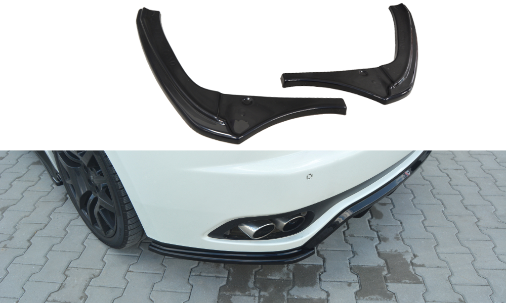 Heck Ansatz Flaps Diffusor V.2 für MASERATI GRANTURISMO 2007-2011 Carbon Look