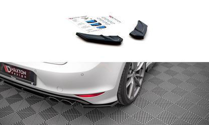 Heck Ansatz Flaps Diffusor V.3 für Volkswagen Golf R Mk7 schwarz Hochglanz