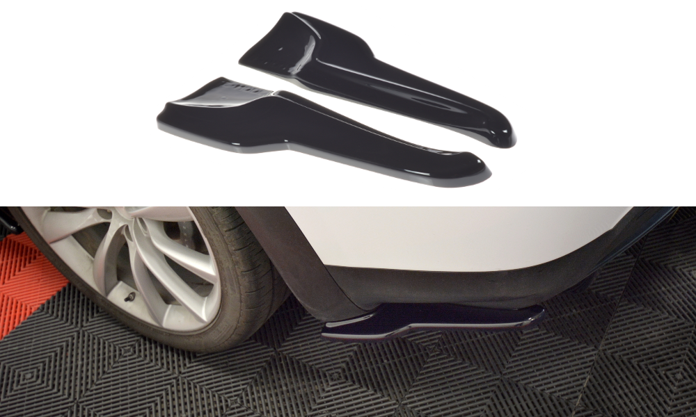 Heck Ansatz Flaps Diffusor V.2 für TESLA MODEL X  Carbon Look