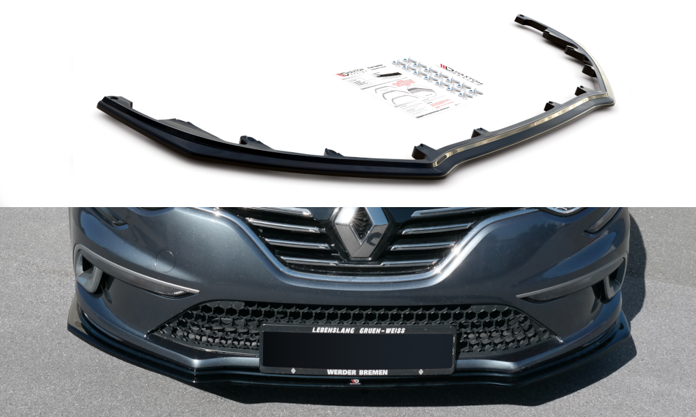 Front Ansatz für Renault Megane Mk.4 GT-Line schwarz matt