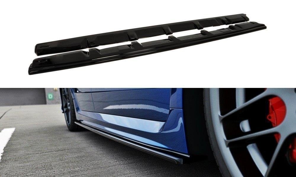 Seitenschweller Ansatz für SUBARU WRX STI schwarz matt