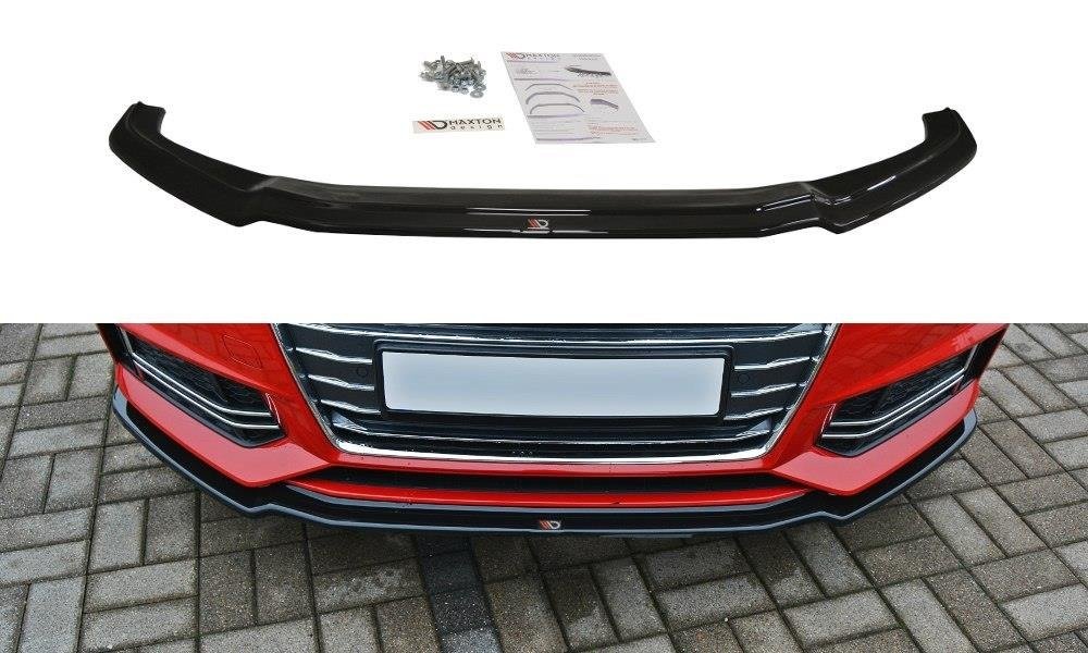 Front Ansatz V.1 für Audi S4 / A4 S-Line B9 schwarz matt